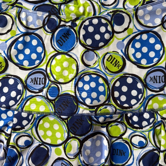 Pickleball Bella Athletic Skirt Skort SZ XL Blue Green Sports Tennis Golf - Picture 2 of 4